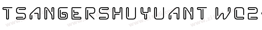 TsangerShuYuanT Wo2字体转换